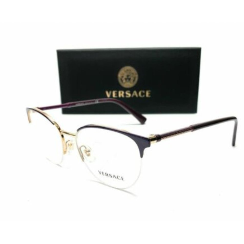 New Versace Women's Eggplant and Gold Eyeglasses!